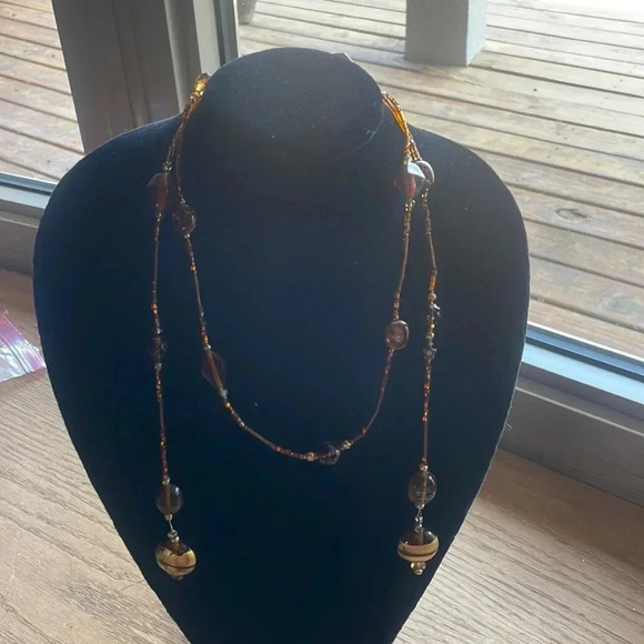 Amber Stone Necklace - Picture 1 of 3
